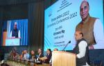 Raksha Mantri Shri Rajnath Singh addressing the inaugural session of two-day Controllers’ Conference of Defence Accounts Department in New Delhi on November 14, 2022. 