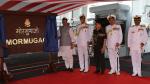 File pictures of INS Mormugao, commissioned in the august presence of Raksha Mantri Shri Rajnath Singh in Mumbai on December 18, 2022.