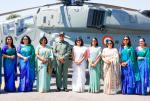 Raksha Mantri Shri Rajnath Singh inducting indigenously developed Light Combat Helicopter (LCH) to Indian Air Force