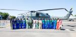 Raksha Mantri Shri Rajnath Singh inducting indigenously developed Light Combat Helicopter (LCH) to Indian Air Force