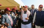 Raksha Mantri Shri Rajnath Singh interacting with the ex-servicemen and their families during the Veterans’ Rally in Dehradun on the occasion of 7th Armed Forces Veterans’ Day on January 14, 2023. 