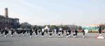 Glimpses of rehearsal of Beating the Retreat Ceremony 2023 parade on Vijay Chowk, New Delhi on Wednesday, 18 Jan 2023.  