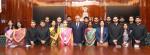 Probationers of 2021 & 2022 batches of Indian Defence Accounts Service calling on Defence Secretary Shri Giridhar Aramane in New Delhi on November 14, 2023.
