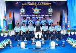 Raksha Mantri reviews Combined Graduation Parade at Air Force Academy, Dundigal