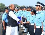 Raksha Mantri reviews Combined Graduation Parade at Air Force Academy, Dundigal