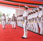 Glimpses of commissioning of stealth guided missile destroyer INS Imphal into the Indian Navy, graced by Raksha Mantri Shri Rajnath Singh, in Mumbai, Maharashtra on December 26, 2023. Also seen are Maharashtra Chief Minister Shri Eknath Shinde, Chief of the Naval Staff Admiral R Hari Kumar and Flag Officer Commanding-in-Chief, Western Naval Command Vice Admiral Dinesh K Tripathi.