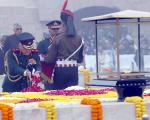 Chief of Defence Staff General Anil Chauhan paying floral tributes at the Gandhi Smriti in New Delhi on the occasion of Martyrs’ Day on January 30, 2024.