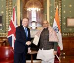 Glimpses of Raksha Mantri Shri Rajnath Singh’s meeting with UK Foreign Secretary (Secretary of State for Foreign, Commonwealth & Development Affairs) Mr David Cameron in London on January 10, 2024.
