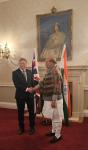 Glimpses of bilateral meeting between Raksha Mantri Shri Rajnath Singh and UK Defence Minister Mr Grant Shapps in London on January 09, 2024.