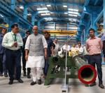 Raksha Mantri Shri Rajnath Singh visits Field Gun Factory, Kanpur. Takes stock of critical indigenous defence capabilities