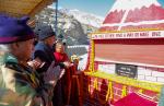 Raksha Mantri Shri Rajnath Singh inaugurating Class 70 Shyok Setu, at an altitude 14,000 feet, on D-S-DBO Road in Ladakh on October 28, 2022.  