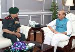 Chief of Defence Staff General Anil Chauhan calling on Raksha Mantri Shri Rajnath Singh in New Delhi on September 30, 2022.