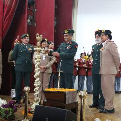 Lamp Lighting Ceremony of 10th batch of BSc (H) Nursing students of College of Nursing held at Army Hospital (R&R), Delhi Cantt.